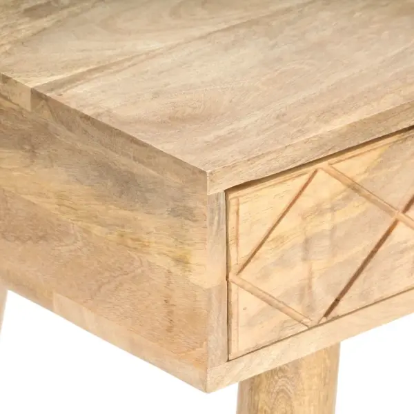 Mangopuidust jumestuslaud peegliga, pruun, 100 x 50 x 76 cm – 7