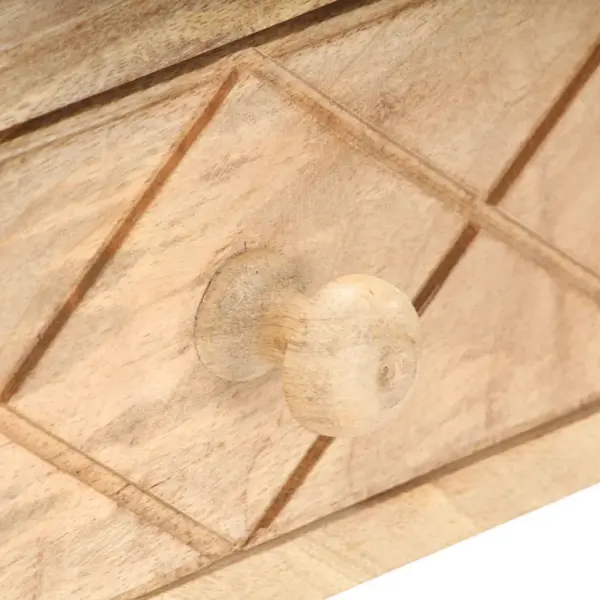 Mangopuidust jumestuslaud peegliga, pruun, 100 x 50 x 76 cm – 8