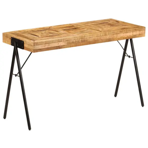 Mangopuidust kirjutuslaud terasjalgadel, 118 x 50 x 75 cm – 11