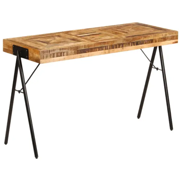 Mangopuidust kirjutuslaud terasjalgadel, 118 x 50 x 75 cm – 12