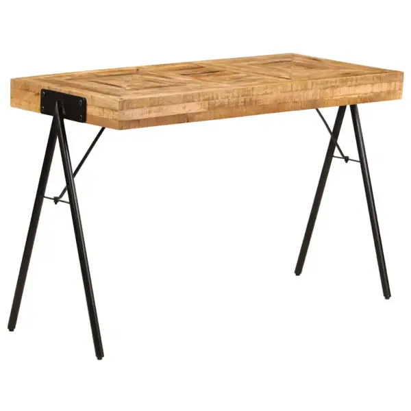 Mangopuidust kirjutuslaud terasjalgadel, 118 x 50 x 75 cm – 13