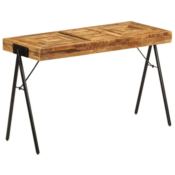 Mangopuidust kirjutuslaud terasjalgadel, 118 x 50 x 75 cm – 9