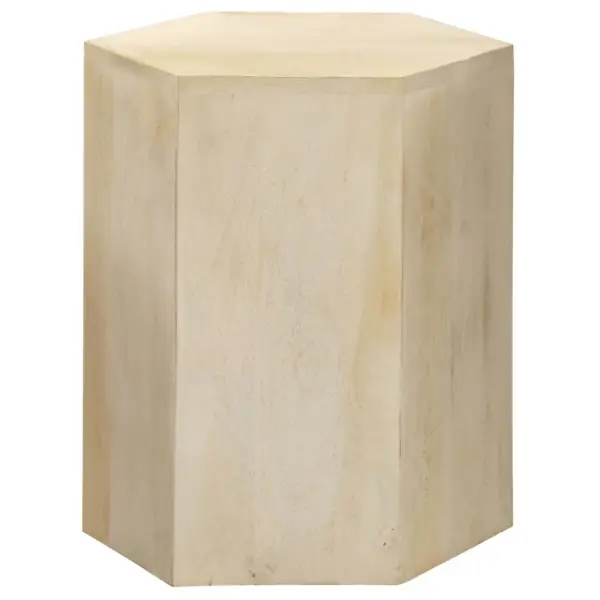 Kohvilauakomplekt 3 osa, mangopuit, pruun ja valge, suurim laud 44 x 50 cm – 7