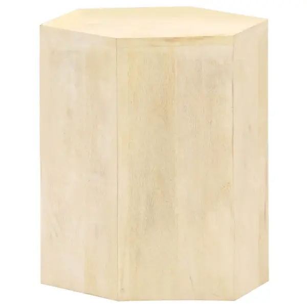 Kohvilauakomplekt 3 osa, mangopuit, pruun ja valge, suurim laud 44 x 50 cm – 8
