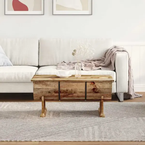 Toekast mangopuidust kohvilaud panipaigaga, 88 x 50 x 40 cm – 3
