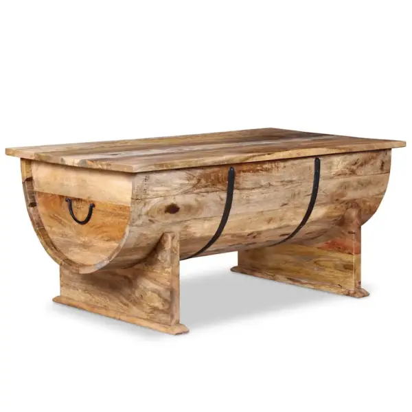 Toekast mangopuidust kohvilaud panipaigaga, 88 x 50 x 40 cm – 6