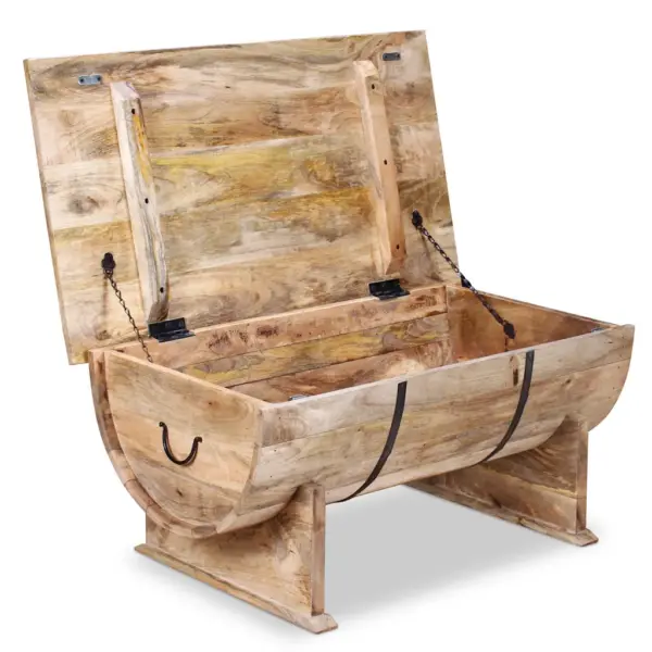 Toekast mangopuidust kohvilaud panipaigaga, 88 x 50 x 40 cm – 9