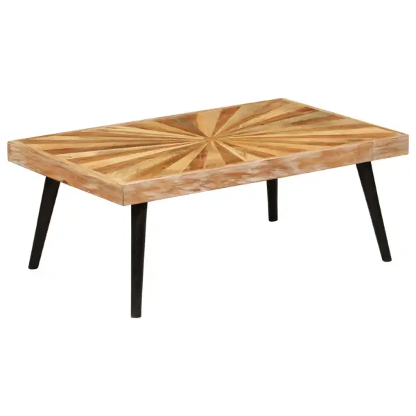 Mangopuidust kohvilaud dekoratiivse mustriga, pruun, 90 x 55 x 36 cm – 8