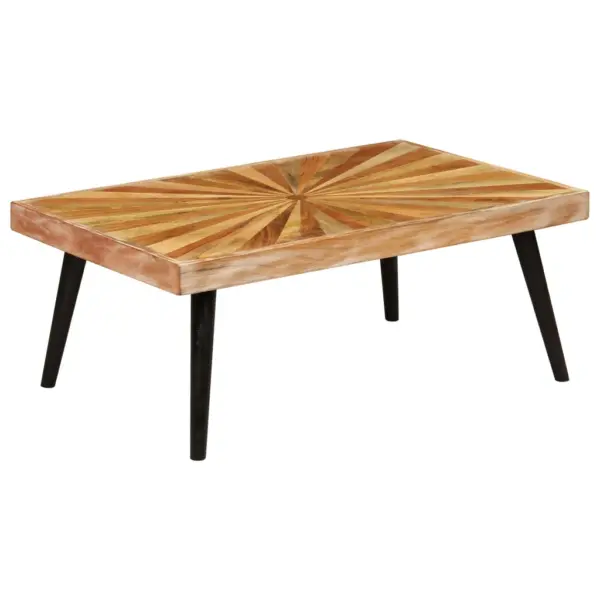 Mangopuidust kohvilaud dekoratiivse mustriga, pruun, 90 x 55 x 36 cm – 9