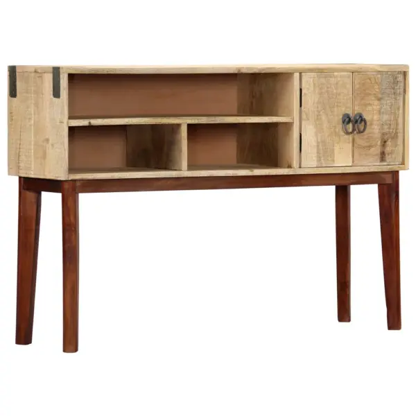 Mangopuidust konsoollaud 2 ukse ja 3 sektsiooniga, 115 x 30 x 76 cm – 12