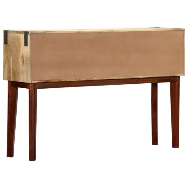 Mangopuidust konsoollaud 2 ukse ja 3 sektsiooniga, 115 x 30 x 76 cm – 3