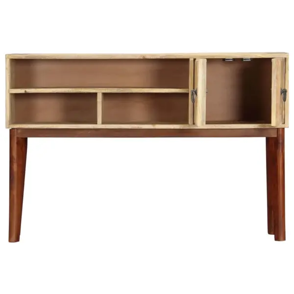 Mangopuidust konsoollaud 2 ukse ja 3 sektsiooniga, 115 x 30 x 76 cm – 4