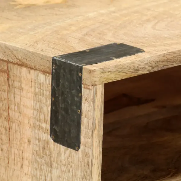 Mangopuidust konsoollaud 2 ukse ja 3 sektsiooniga, 115 x 30 x 76 cm – 5