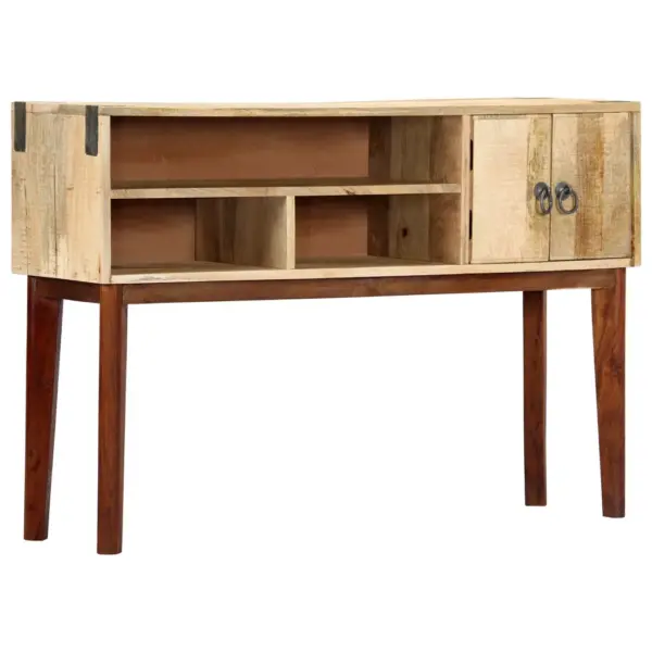 Mangopuidust konsoollaud 2 ukse ja 3 sektsiooniga, 115 x 30 x 76 cm – 10