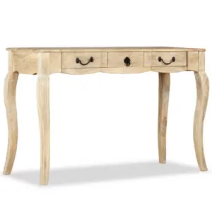 Mangopuidust konsoollaud 3 sahtliga, Prantsuse maamaja stiilis, 120 x 50 x 80 cm