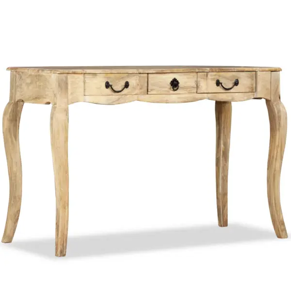 Mangopuidust konsoollaud 3 sahtliga, Prantsuse maamaja stiilis, 120 x 50 x 80 cm – 2