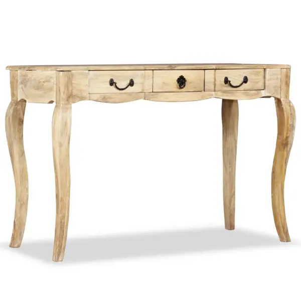 Mangopuidust konsoollaud 3 sahtliga, Prantsuse maamaja stiilis, 120 x 50 x 80 cm – 3