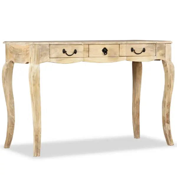 Mangopuidust konsoollaud 3 sahtliga, Prantsuse maamaja stiilis, 120 x 50 x 80 cm – 5