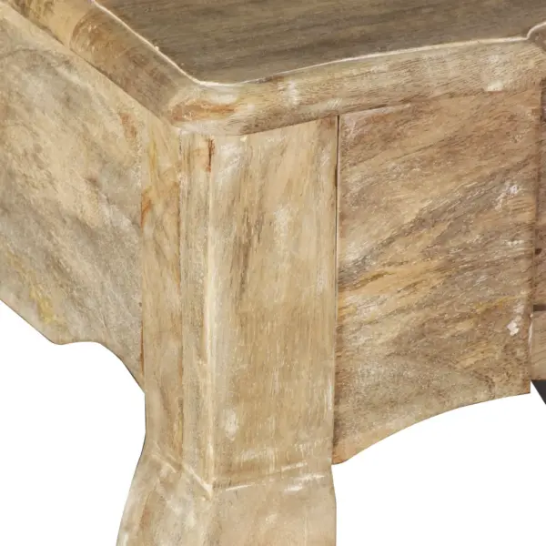 Mangopuidust konsoollaud 3 sahtliga, Prantsuse maamaja stiilis, 120 x 50 x 80 cm – 10