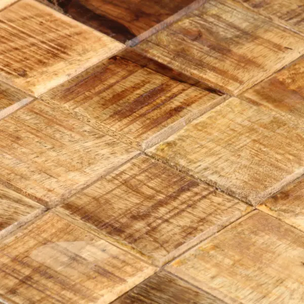 Kuubikdisainiga mangopuidust kohvilauad, 2 tk, pruun, 50 x 50 x 35 ja 40 x 40 x 28 cm – 6