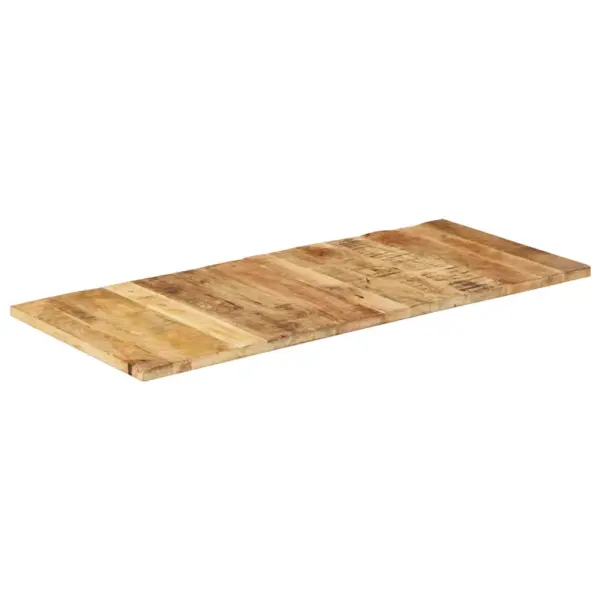 Mangopuidust lauaplaat, pruun, 140 x 60 cm, paksus 25–27 mm – 5