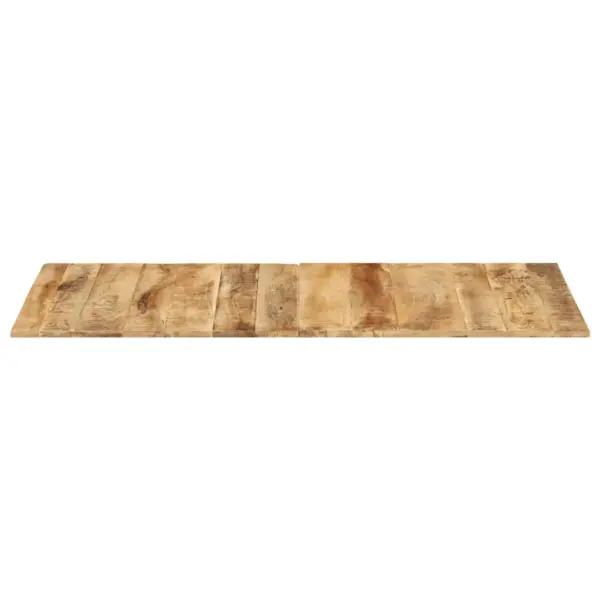 Mangopuidust lauaplaat, pruun, 140 x 60 cm, paksus 15–16 mm, lihvitud, värvitud ja lakitud – 2