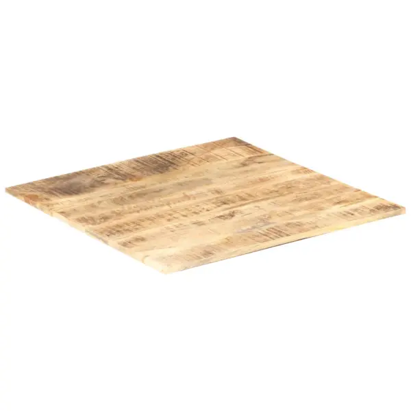 Mangopuidust lauaplaat kahe puidust toega, pruun, 70 x 70 cm, 15–16 mm – 4