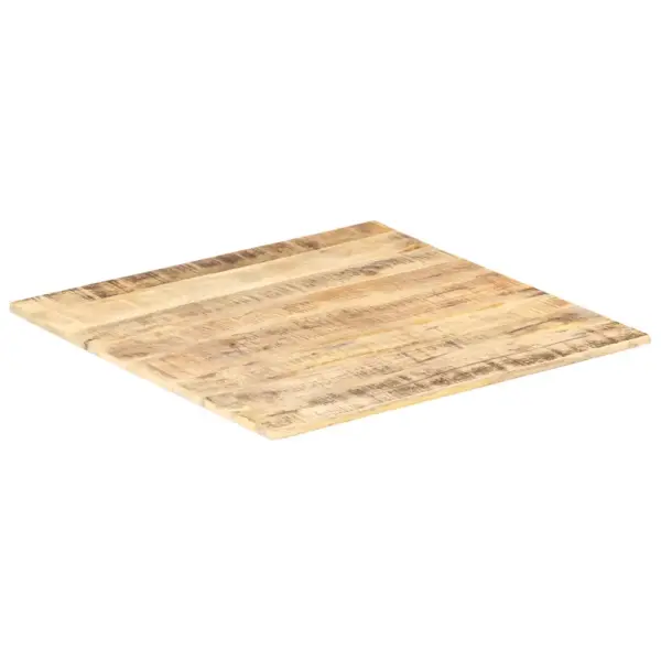 Mangopuidust lauaplaat kahe puidust toega, pruun, 70 x 70 cm, 15–16 mm – 5