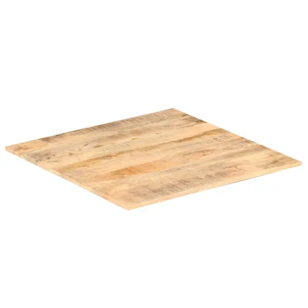 Mangopuidust lauaplaat kahe puidust toega, pruun, 70 x 70 cm, 15–16 mm – 6