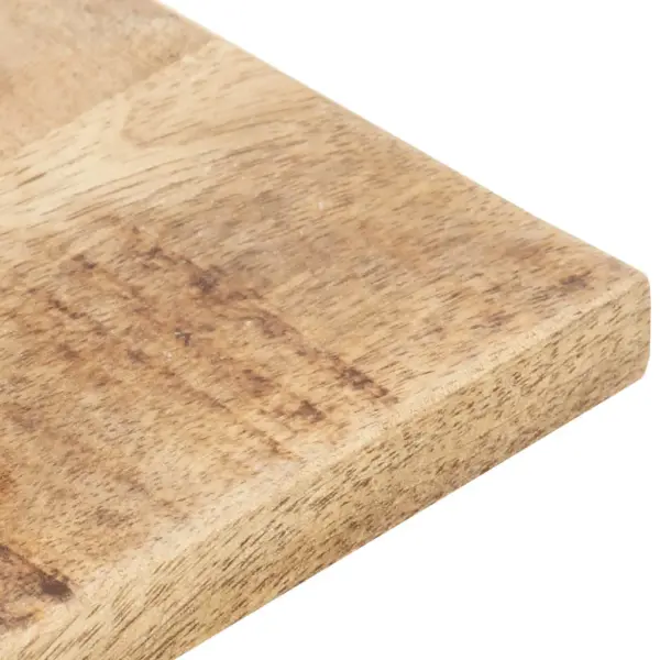 Mangopuidust lauaplaat kahe puidust toega, pruun, 70 x 70 cm, 15–16 mm – 8