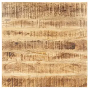 Ruudukujuline mangopuidust lauaplaat, pruun, 70 x 70 cm, 25–27 mm
