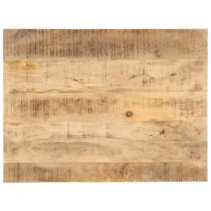 Mangopuidust lauaplaat 90 x 70 cm, paksus 25–27 mm, pruun, kahe puittugedega