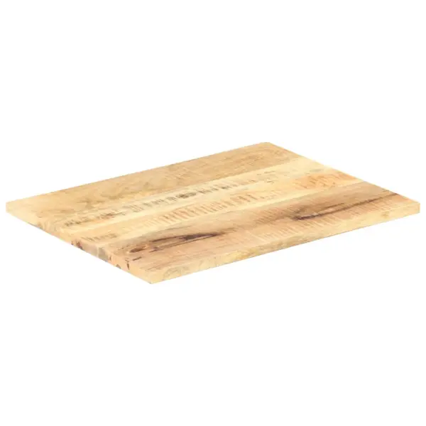 Mangopuidust lauaplaat 90 x 70 cm, paksus 25–27 mm, pruun, kahe puittugedega – 2