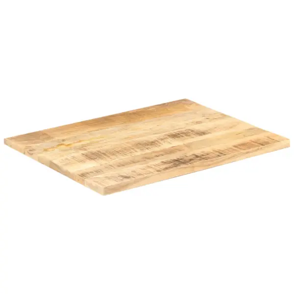 Mangopuidust lauaplaat 90 x 70 cm, paksus 25–27 mm, pruun, kahe puittugedega – 5