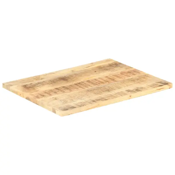 Mangopuidust lauaplaat 90 x 70 cm, paksus 25–27 mm, pruun, kahe puittugedega – 6