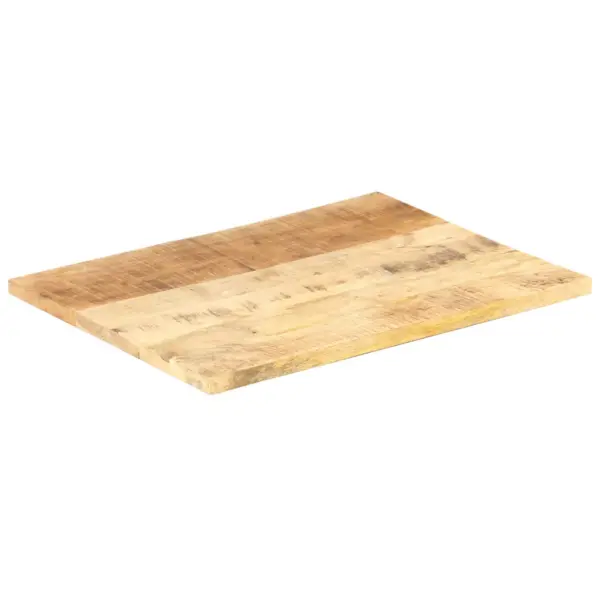 Mangopuidust lauaplaat 90 x 70 cm, paksus 25–27 mm, pruun, kahe puittugedega – 7