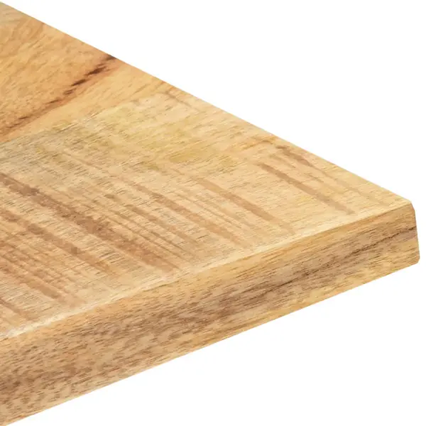 Mangopuidust lauaplaat 90 x 70 cm, paksus 25–27 mm, pruun, kahe puittugedega – 9