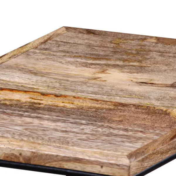 Modulaarne mangopuidust kohvilaudade komplekt, 3 tk, rauast jalad, 56 x 48 x 40 cm - 11