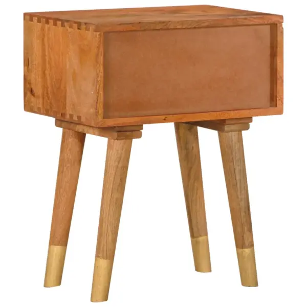 Mangopuidust öökapp 2 sahtliga, pruun, 43 x 30 x 58 cm – 4