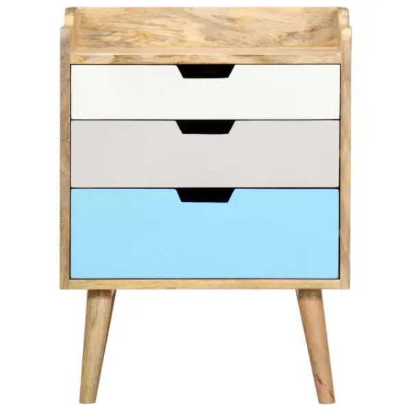 Mangopuidust öökapp 3 sahtliga, pruun ja mitmevärviline, 47 x 35 x 63 cm – 3
