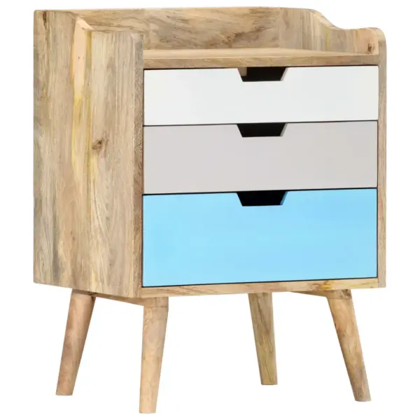 Mangopuidust öökapp 3 sahtliga, pruun ja mitmevärviline, 47 x 35 x 63 cm – 7