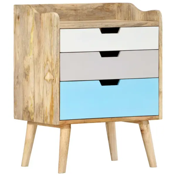 Mangopuidust öökapp 3 sahtliga, pruun ja mitmevärviline, 47 x 35 x 63 cm – 8