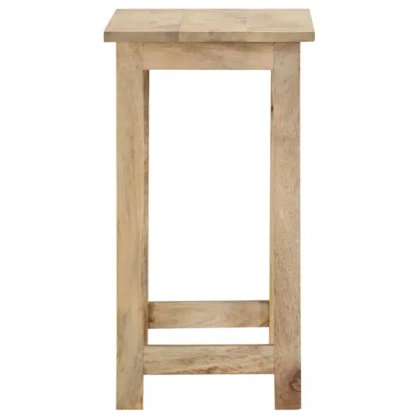 Mangopuidust pesulaudade komplekt, 3 tk, pruun, suurim laud 55 x 30 x 55 cm - 7