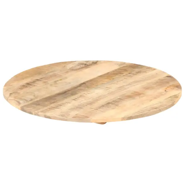 Ümmargune mangopuidust lauaplaat kahe puittoega, pruun, 40 cm, paksus 15–16 mm – 2