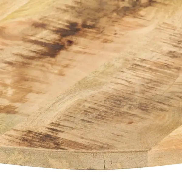 Ümmargune mangopuidust lauaplaat kahe puittoega, pruun, 40 cm, paksus 15–16 mm – 3