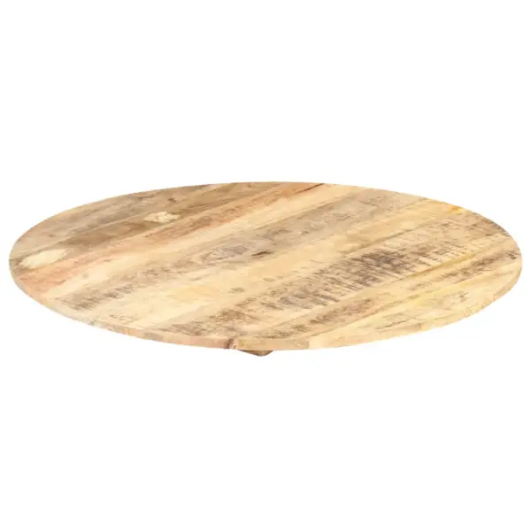 Ümmargune mangopuidust lauaplaat kahe puittoega, pruun, 40 cm, paksus 15–16 mm – 7