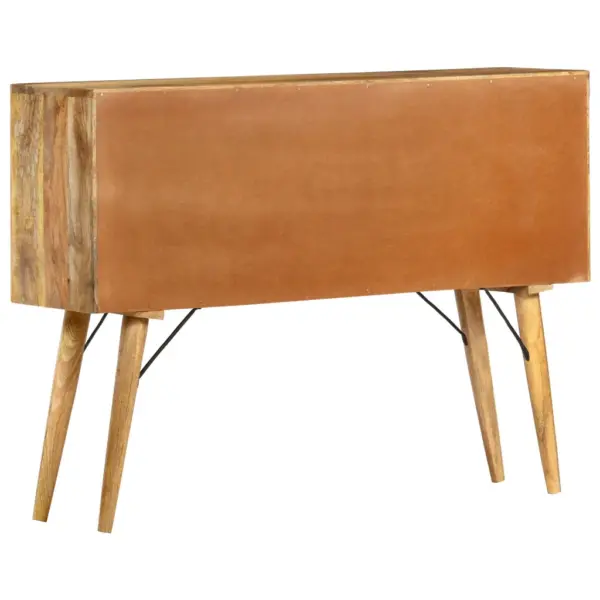 Puhvetkapp mangopuidust, 7 sahtliga, 110 x 30 x 82 cm – 4