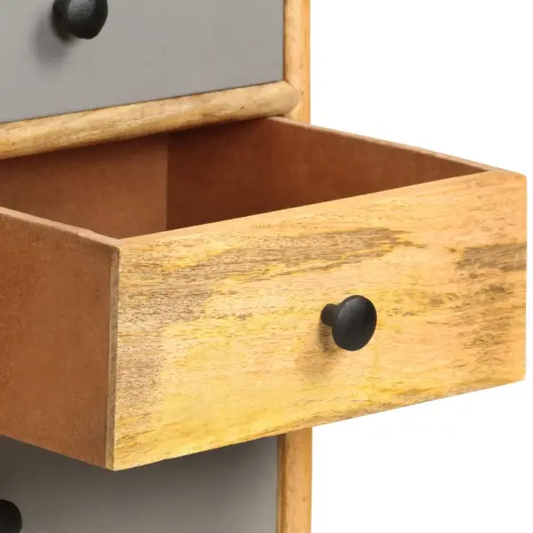 Puhvetkapp mangopuidust, 7 sahtliga, 110 x 30 x 82 cm – 5
