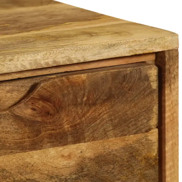 Mangopuidust puhvetkapp 3 sahtli ja 2 riiuliga, 90 x 30 x 69 cm – 10