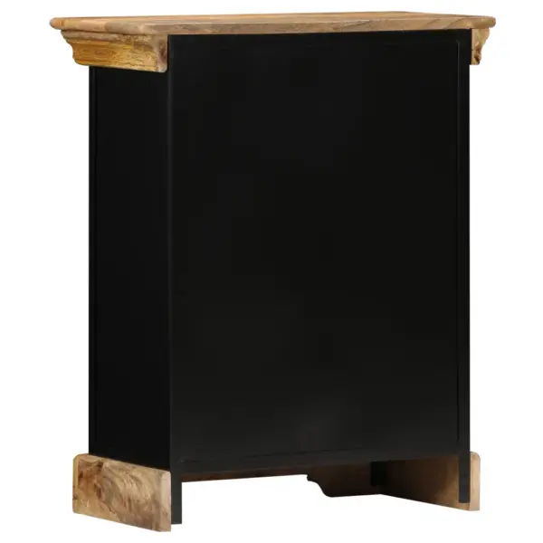 Mangopuidust puhvetkapp metallraamiga, 3 sahtlit ja uks, 60 x 30 x 75 cm – 3